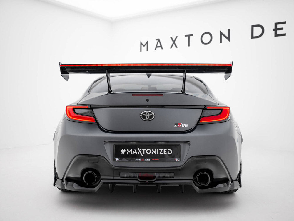 Carbon Spoiler With Internal Brackets Uprights + LED Toyota GR86