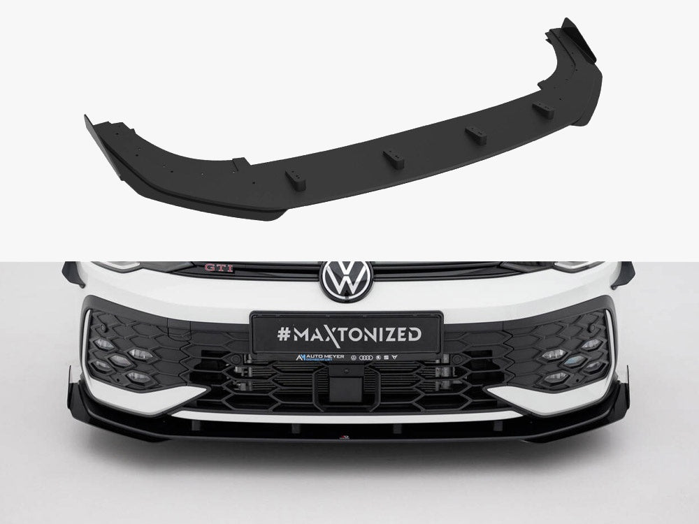 Street PRO Front Splitter + Flaps Volkswagen Golf GTI / GTE / R-Line Mk8 Facelift