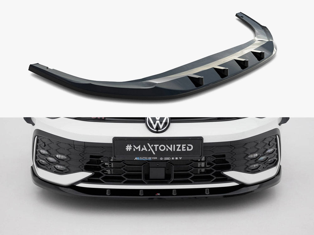 Front Splitter V.5 Volkswagen Golf GTI / GTE / R-Line Mk8 Facelift