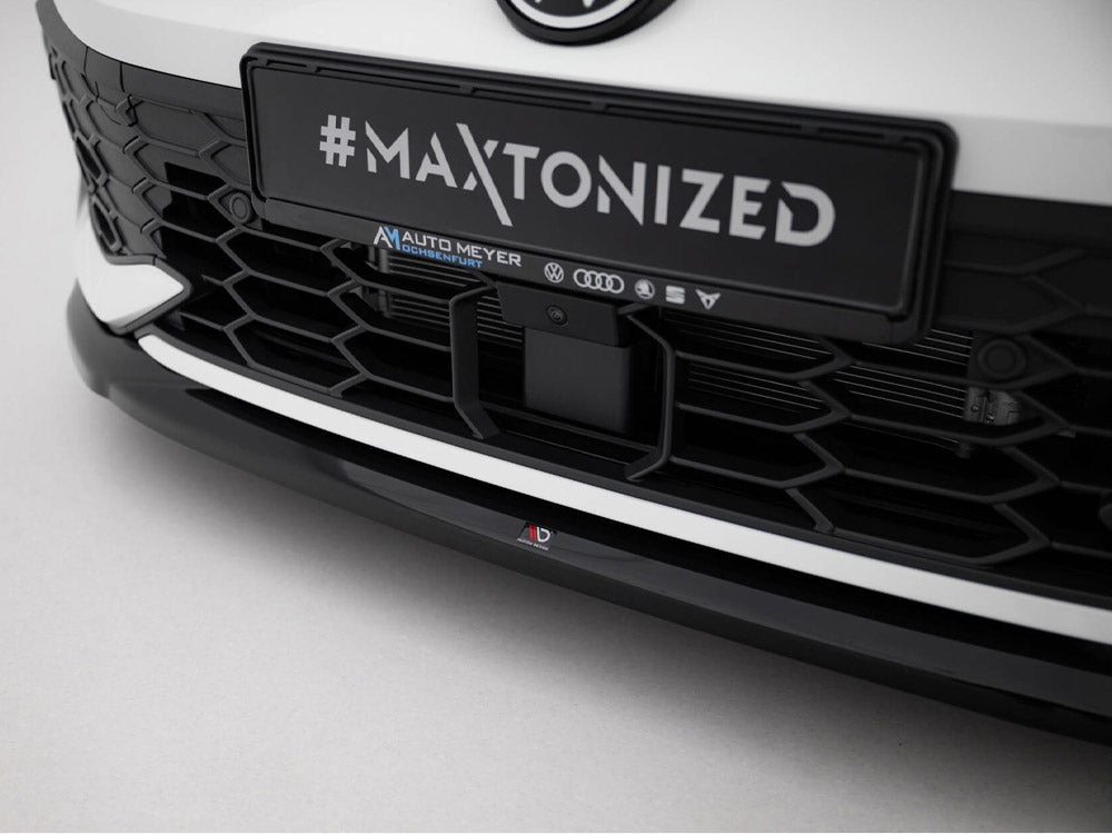 Front Splitter V.4 Volkswagen Golf GTI / GTE / R-Line Mk8 Facelift