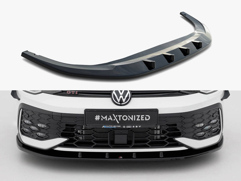 Front Splitter V.1 Volkswagen Golf GTI / GTE / R-Line Mk8 Facelift