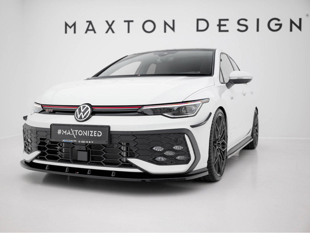 Front Splitter V.1 Volkswagen Golf GTI / GTE / R-Line Mk8 Facelift