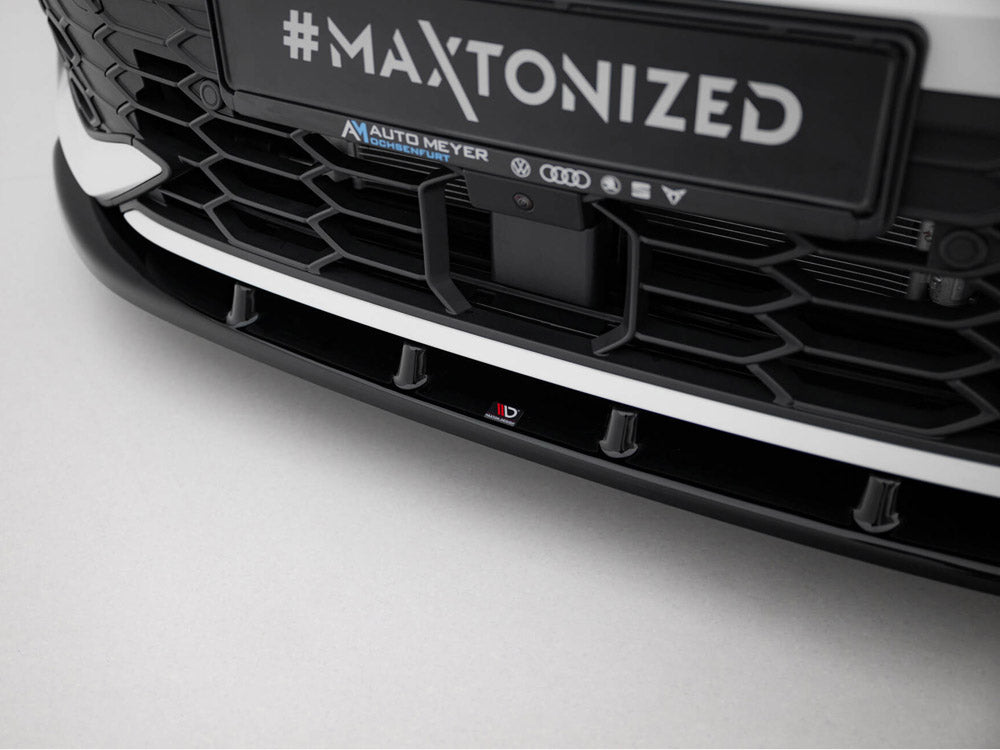 Front Splitter V.1 Volkswagen Golf GTI / GTE / R-Line Mk8 Facelift