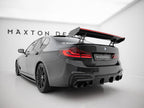 Carbon Spoiler With Internal Brackets Uprights + LED BMW 5 / M5 Sedan G30 / F90