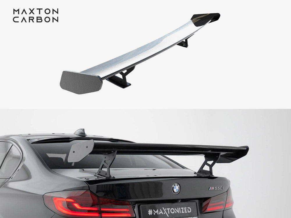 Carbon Spoiler With Internal Brackets Uprights BMW 5 / M5 Sedan G30 / F90