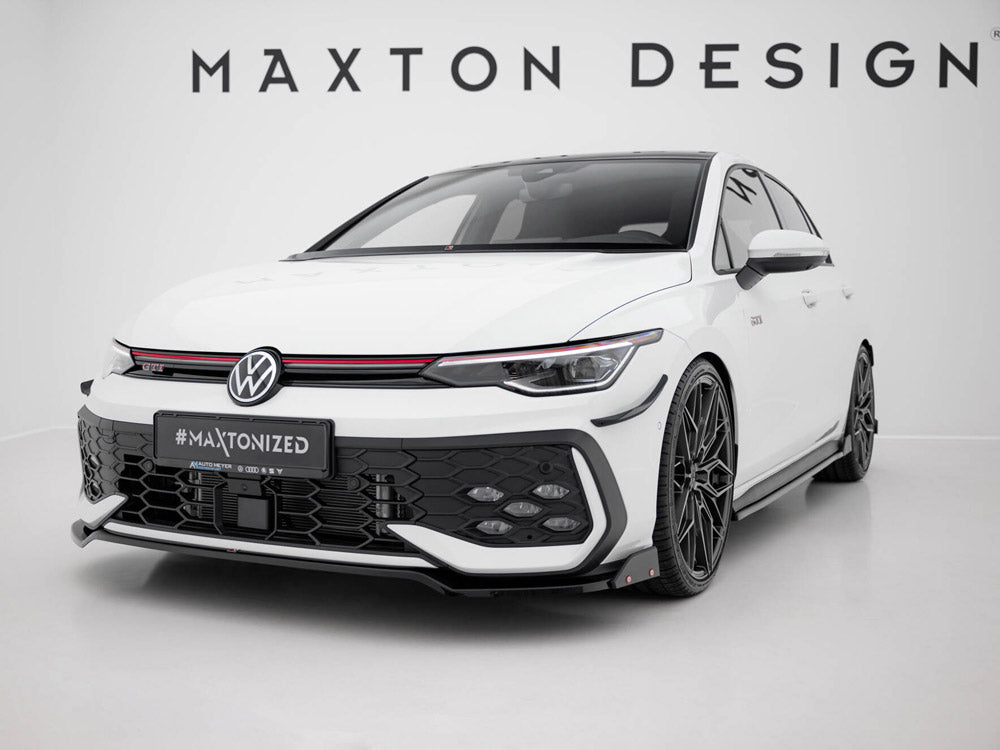 Front Splitter V.3 + Flaps Volkswagen Golf GTI / GTE / R-Line Mk8 Facelift