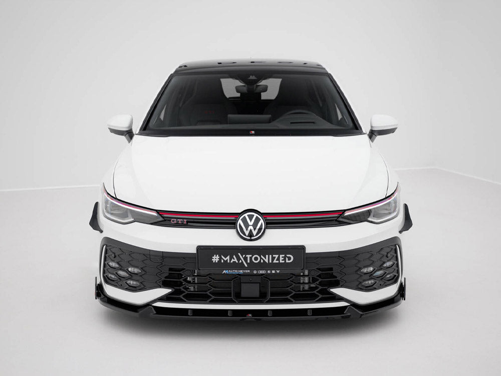Front Splitter V.2 + Flaps Volkswagen Golf GTI / GTE / R-Line Mk8 Facelift