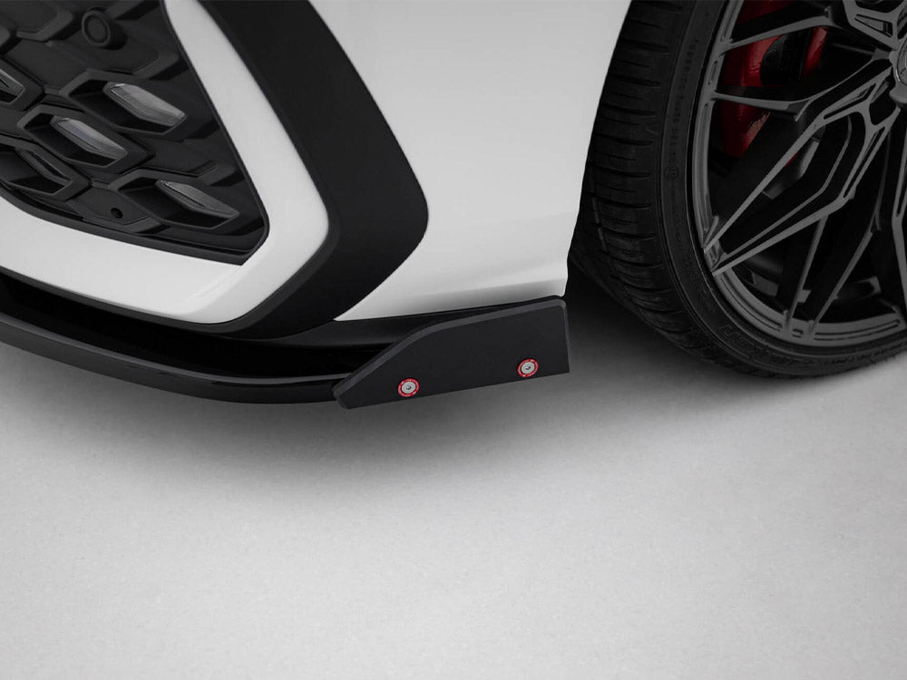 Front Splitter V.2 + Flaps Volkswagen Golf GTI / GTE / R-Line Mk8 Facelift