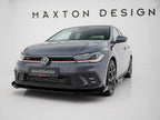 Street PRO Front Splitter + Flaps Volkswagen Polo GTI Mk6 Facelift