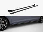 Street PRO Side Skirts Diffusers + Flaps Volkswagen Polo GTI Mk6 Facelift