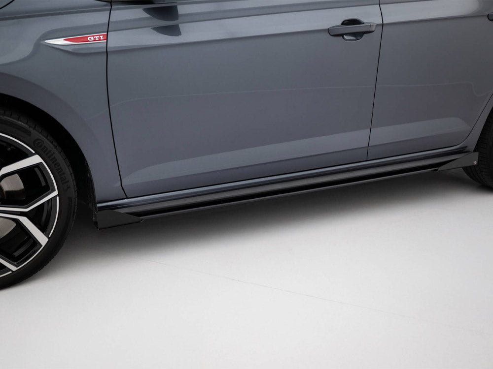 Street PRO Side Skirts Diffusers + Flaps Volkswagen Polo GTI Mk6 Facelift