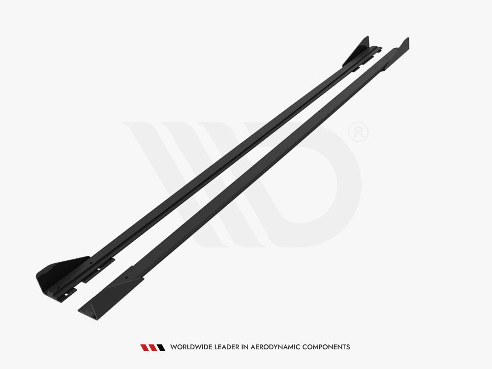 Street PRO Side Skirts Diffusers + Flaps Volkswagen Polo GTI Mk6 Facelift