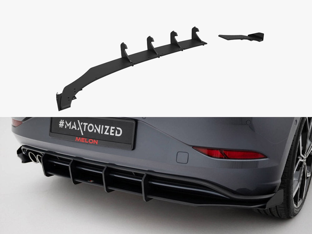 Street PRO Rear Diffuser + Flaps Volkswagen Polo GTI Mk6 Facelift