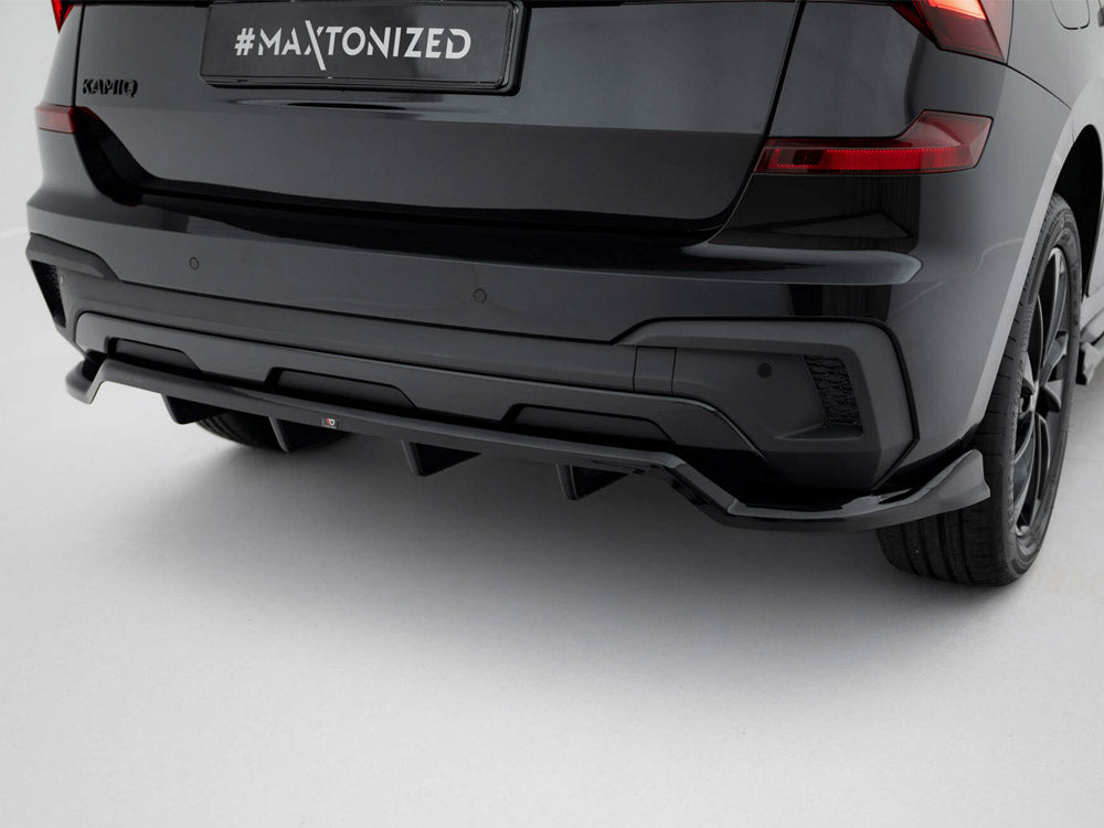 Rear Splitter (Vertical Bars) Skoda Kamiq Monte Carlo Mk1 Facelift