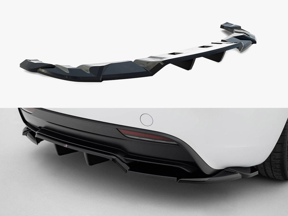 Rear Splitter (Vertical Bars) V.2 Tesla Model 3 Performance Mk1 Facelift