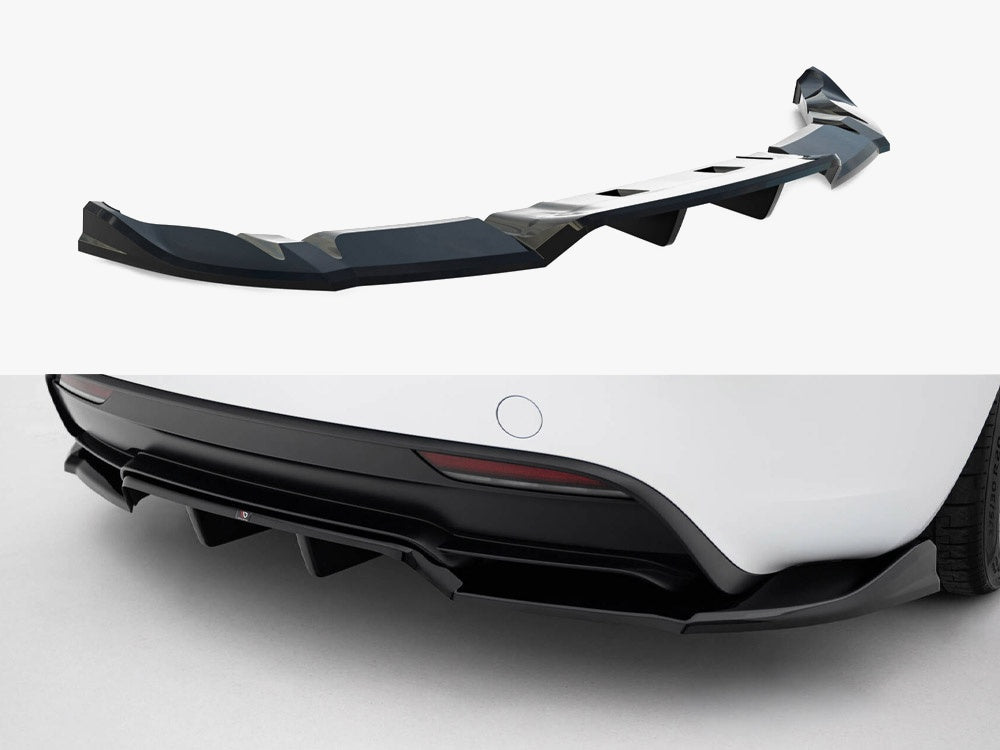 Rear Splitter (Vertical Bars) V.1 Tesla Model 3 Performance Mk1 Facelift