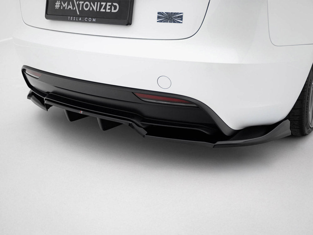 Rear Splitter (Vertical Bars) V.1 Tesla Model 3 Performance Mk1 Facelift