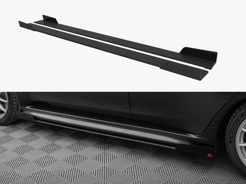 Street PRO Side Skirts Diffusers + Flaps Mitsubishi Lancer EVO X