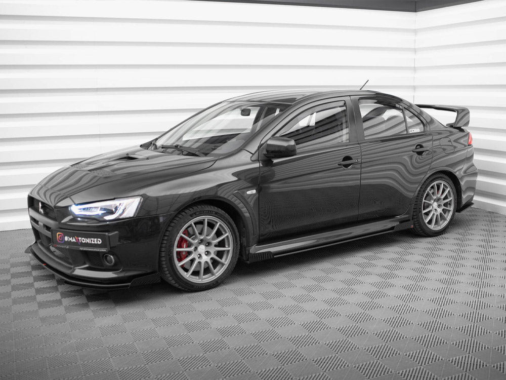Street PRO Side Skirts Diffusers + Flaps Mitsubishi Lancer EVO X