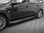 Street PRO Side Skirts Diffusers + Flaps Mitsubishi Lancer EVO X