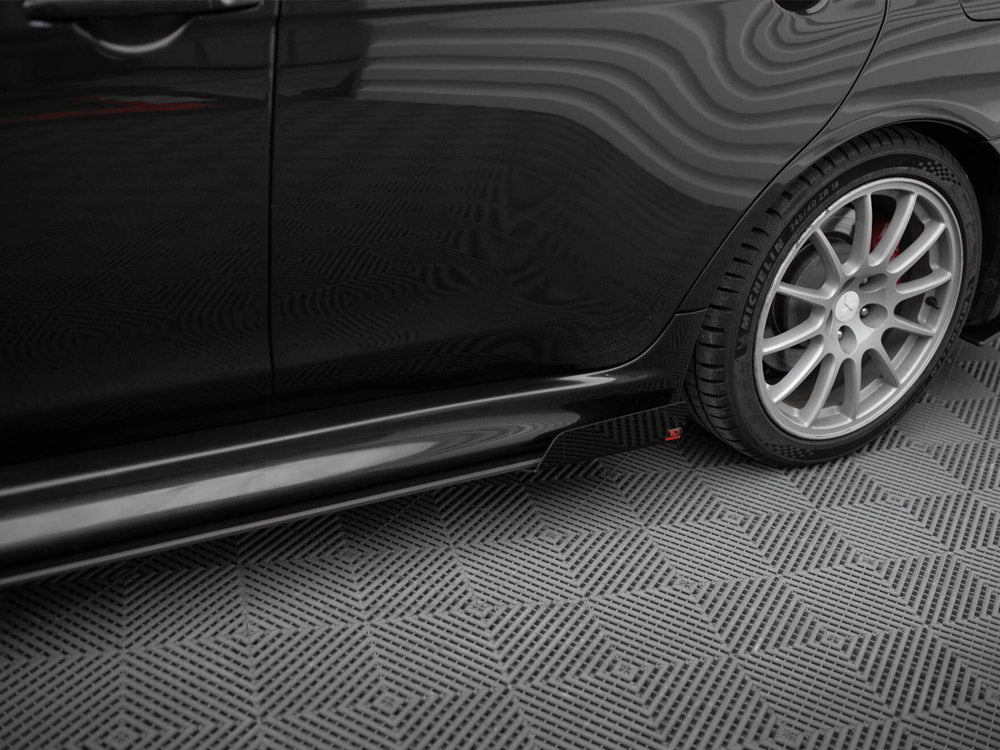 Street PRO Side Skirts Diffusers + Flaps Mitsubishi Lancer EVO X