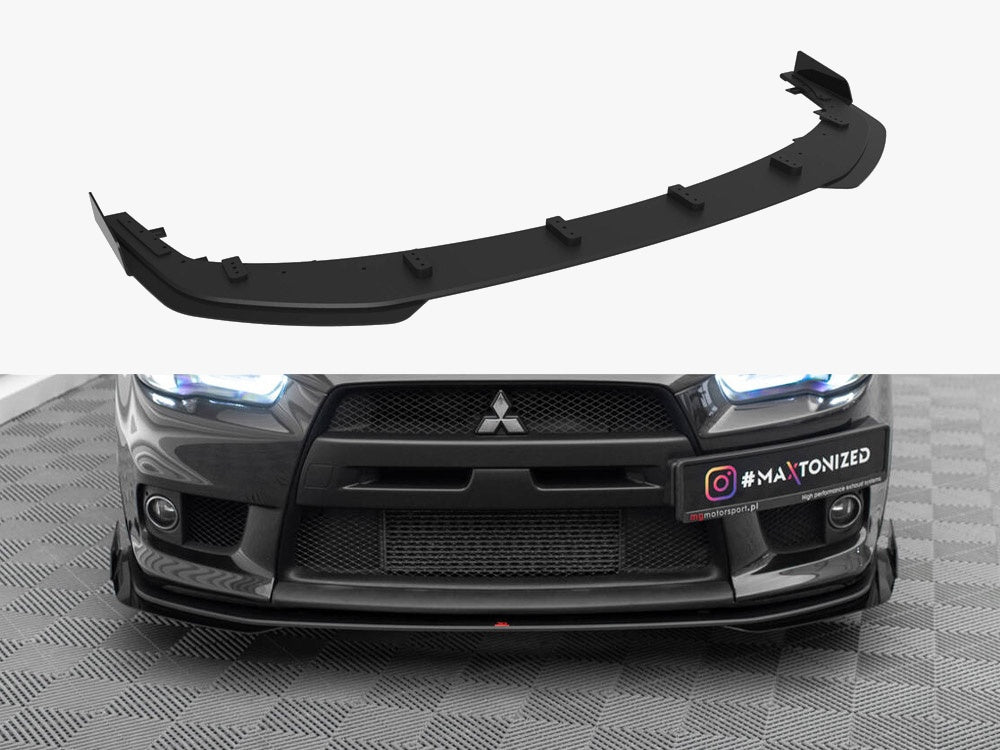 Street PRO Front Splitter V.1 + Flaps Mitsubishi Lancer EVO X