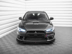 Street PRO Front Splitter V.1 + Flaps Mitsubishi Lancer EVO X