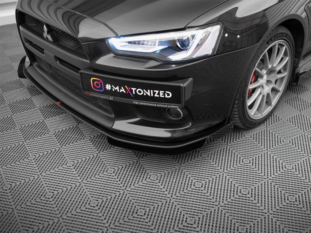 Street PRO Front Splitter V.1 + Flaps Mitsubishi Lancer EVO X