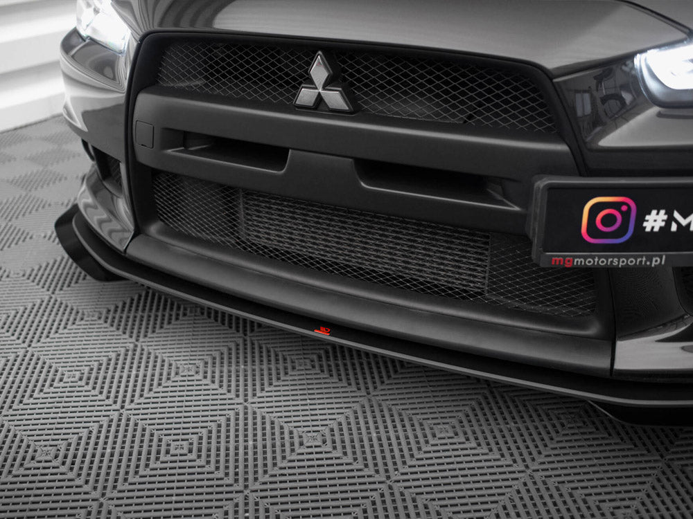 Street PRO Front Splitter V.1 + Flaps Mitsubishi Lancer EVO X
