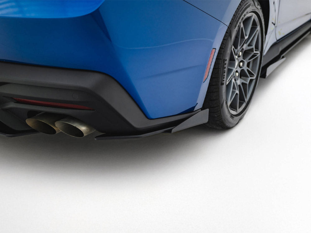 Street Pro Rear Side Splitters + Flaps Ford Mustang GT Mk7