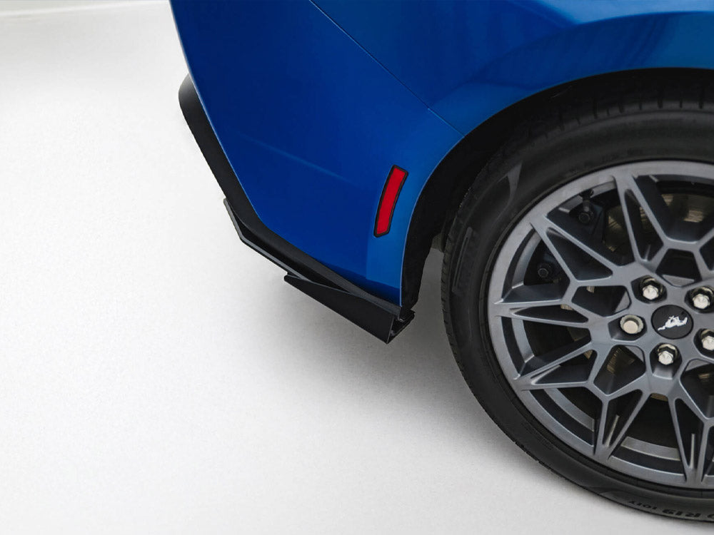 Street Pro Rear Side Splitters + Flaps Ford Mustang GT Mk7