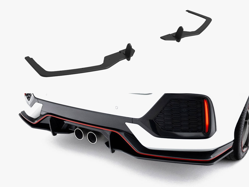 Street Pro Rear Side Splitters Honda Civic Sport Mk10
