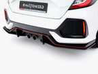Street Pro Rear Side Splitters Honda Civic Sport Mk10