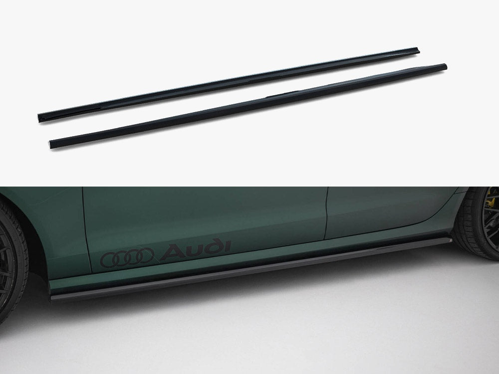 Side Skirts Diffusers V.2 Audi A6 S-Line / S6 C7