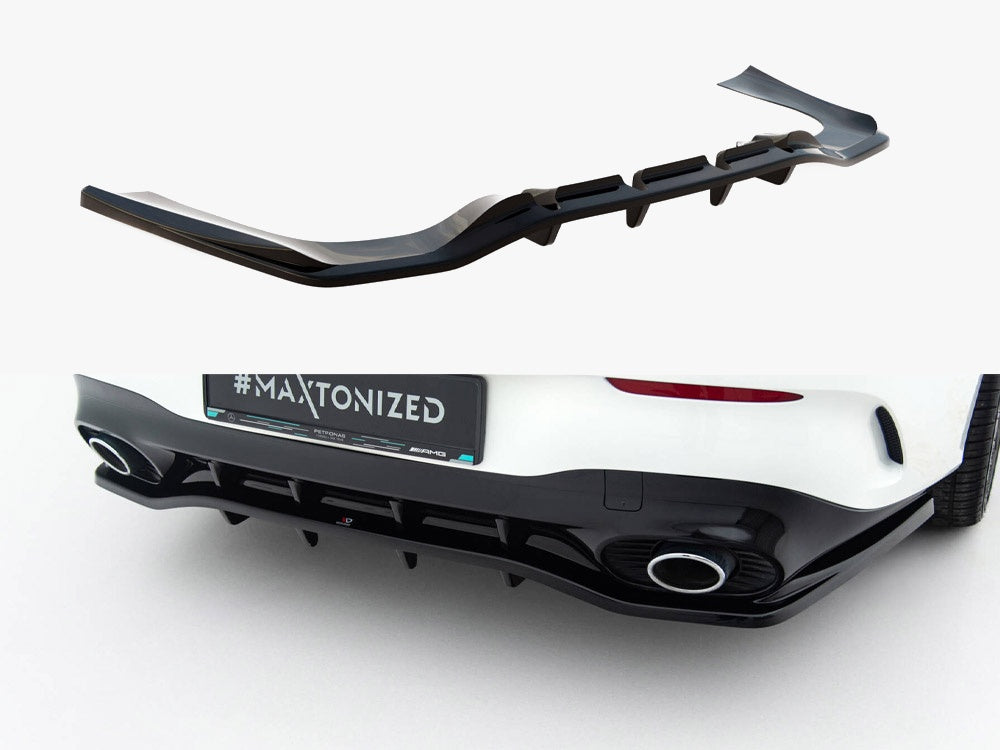 Rear Splitter (Vertical Bars) Mercedes-AMG CLA 35 / 45 Coupe / Shooting Brake C118 Facelift / X118 Facelift