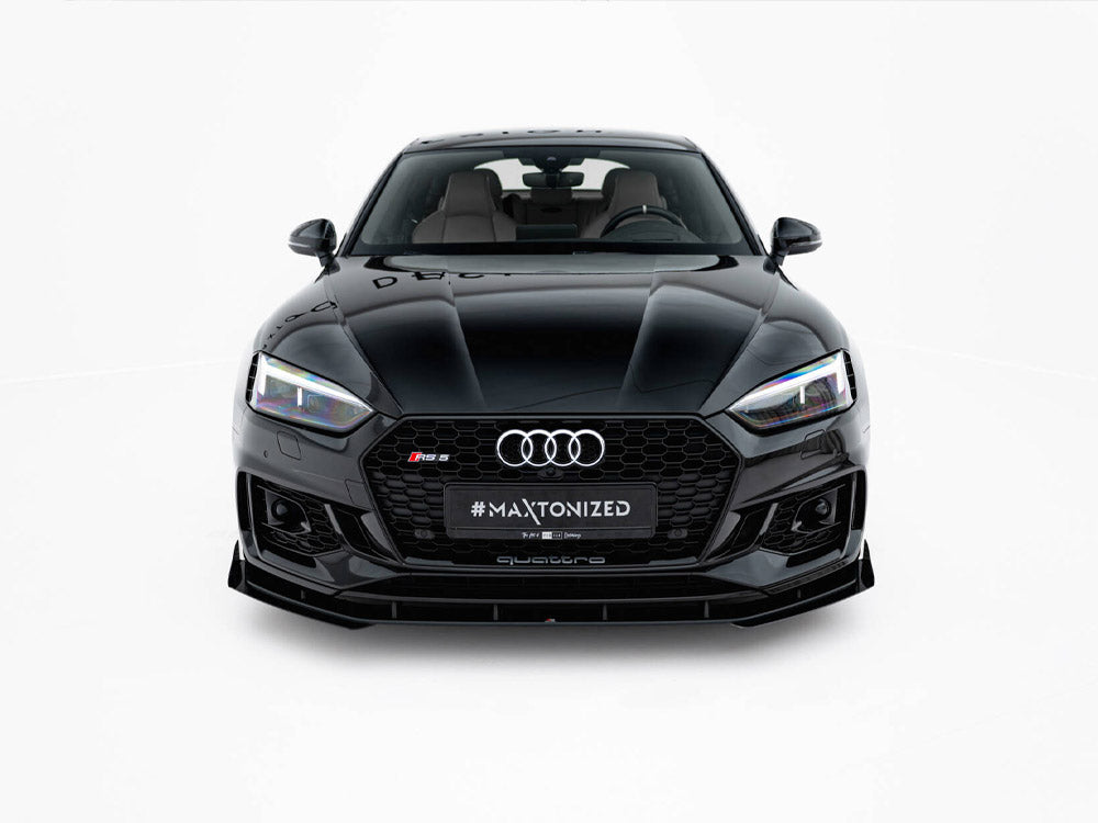 Street PRO Front Splitter V.1 + Flaps Audi RS5 Coupe / Sportback F5