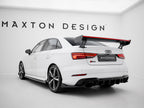 Carbon Spoiler With External Brackets Uprights + LED Audi A3 / A3 S-Line / S3 / RS3 Sedan 8V / 8V Facelift