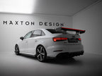 Carbon Spoiler With Internal Brackets Uprights + LED Audi A3 / A3 S-Line / S3 / RS3 Sedan 8V / 8V Facelift