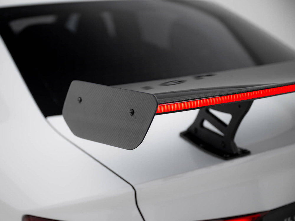 Carbon Spoiler With Internal Brackets Uprights + LED Audi A3 / A3 S-Line / S3 / RS3 Sedan 8V / 8V Facelift