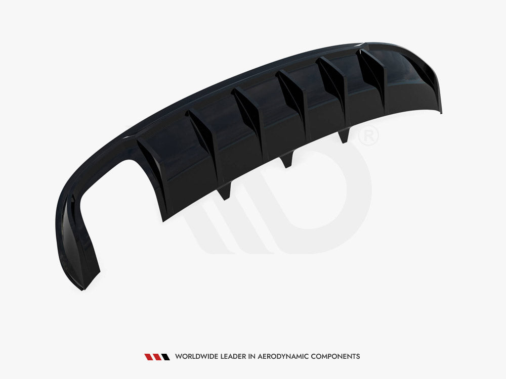 Rear Valance Audi A4 S-Line Sedan B8 (Version with dual exhaust tips on one side)