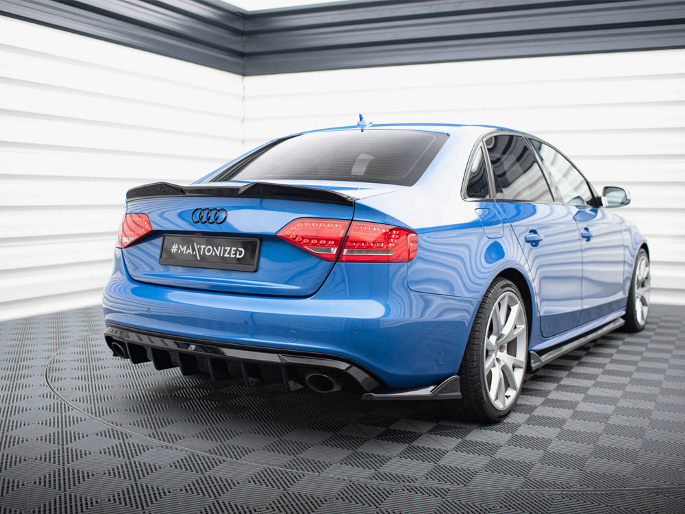 Rear Valance Audi A4 S-Line Sedan B8 (Version with single exhaust tips on both sides)