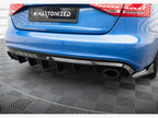 Rear Valance Audi A4 S-Line Sedan B8 (Version with single exhaust tips on both sides)