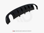 Rear Valance Audi A4 S-Line Sedan B8 (Version with single exhaust tips on both sides)