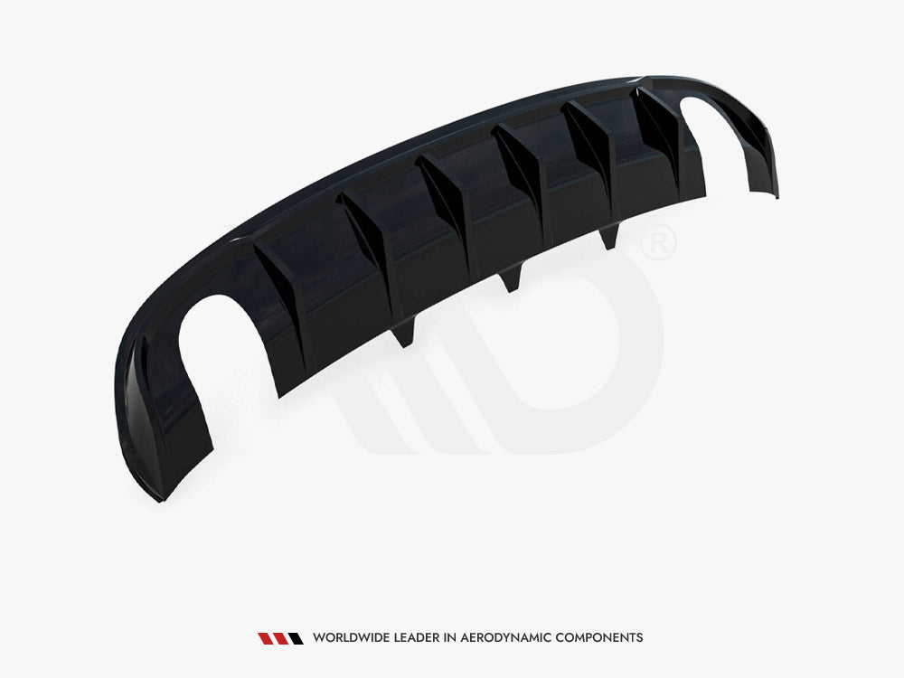 Rear Valance Audi A4 S-Line Sedan B8 (Version with single exhaust tips on both sides)