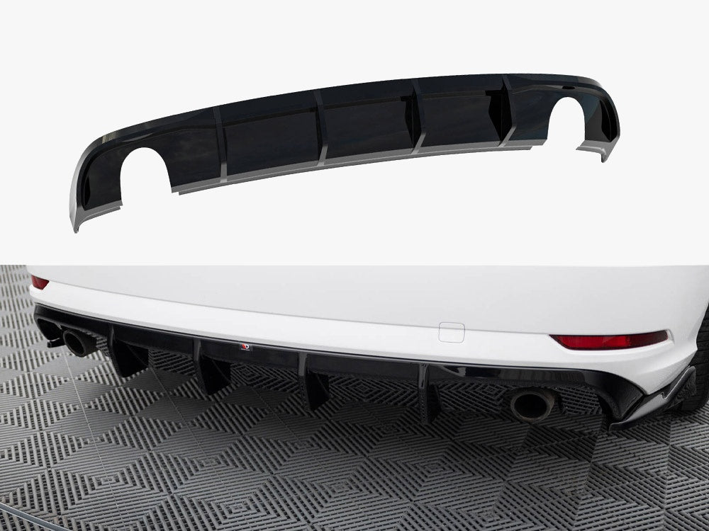 Rear Valance Audi A3 Sedan 8V Facelift (Version with single exhaust tips on both sides)