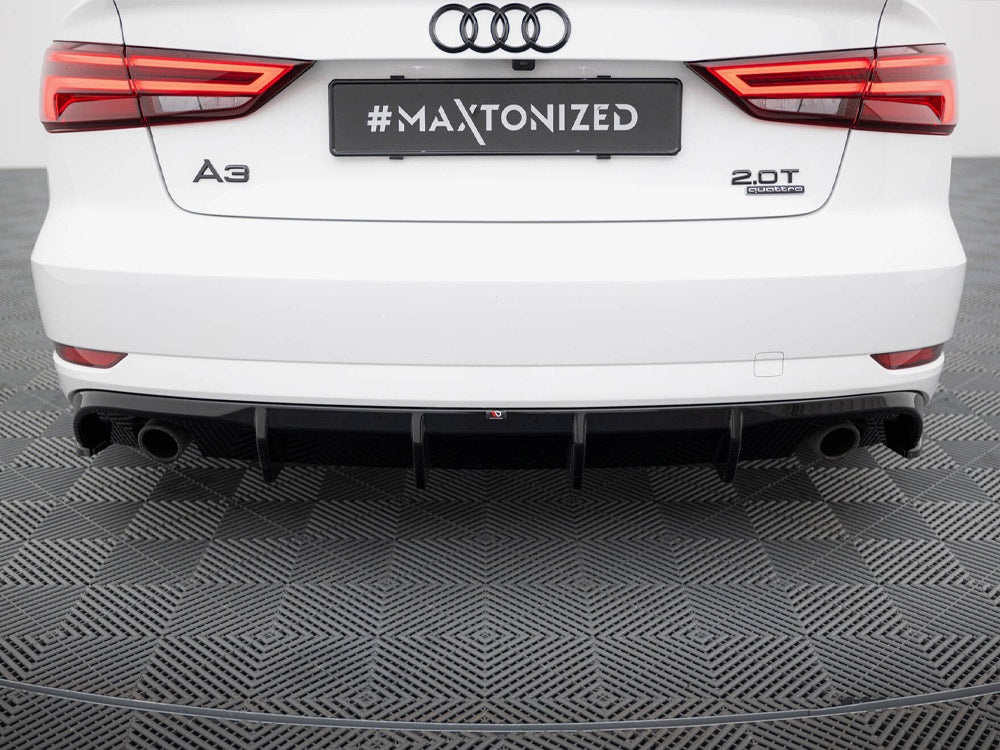 Rear Valance Audi A3 Sedan 8V Facelift (Version with single exhaust tips on both sides)