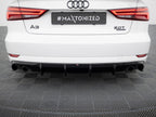 Rear Valance Audi A3 Sedan 8V Facelift (Version with single exhaust tips on both sides)
