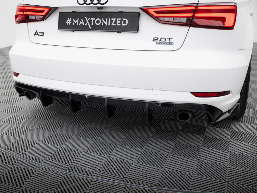Rear Valance Audi A3 Sedan 8V Facelift (Version with single exhaust tips on both sides)