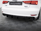 Rear Valance Audi A3 Sedan 8V Facelift (Version with single exhaust tips on both sides)