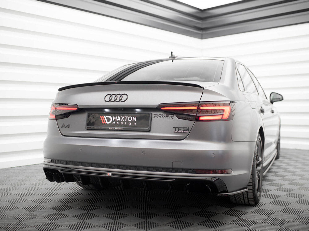 Rear Valance Audi A4 S-Line B9 (Version with dual exhaust tips on one side)